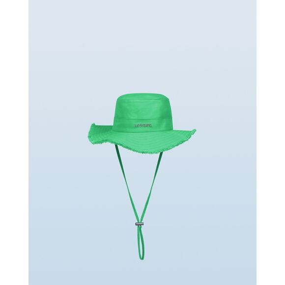 Jacquemus Le Bob Green Artichaut Hat Size 56
